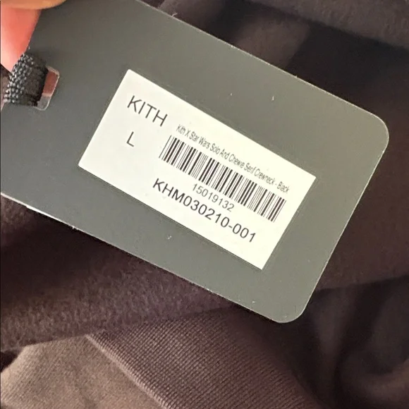 NWT Kith For Star Wars Solo And Chewie Serif Crewneck 'Black' - Picture 5 of 10